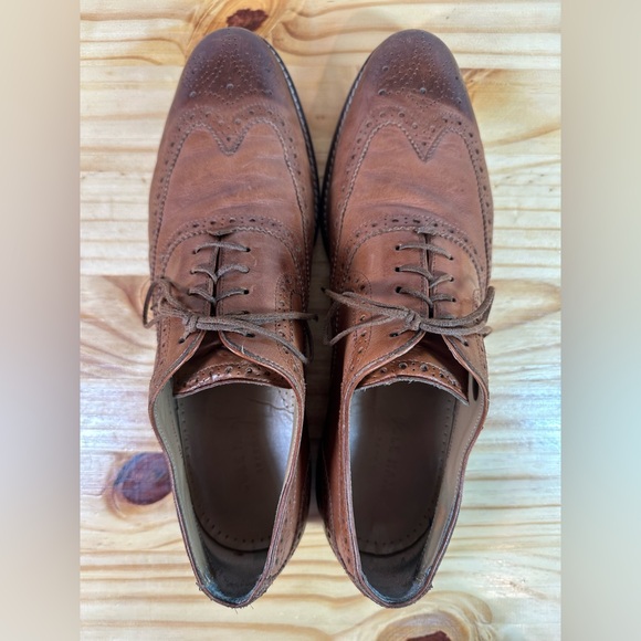 Cole Haan Brown Leather Wingtip Oxford Shoes Size 11 - Picture 7 of 11